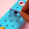 Silicone Zip-Up Pencil Case, Stationery Organiser,Diy Cartoon Pencil Case,Suitable For Primary And Secondary School Pupils