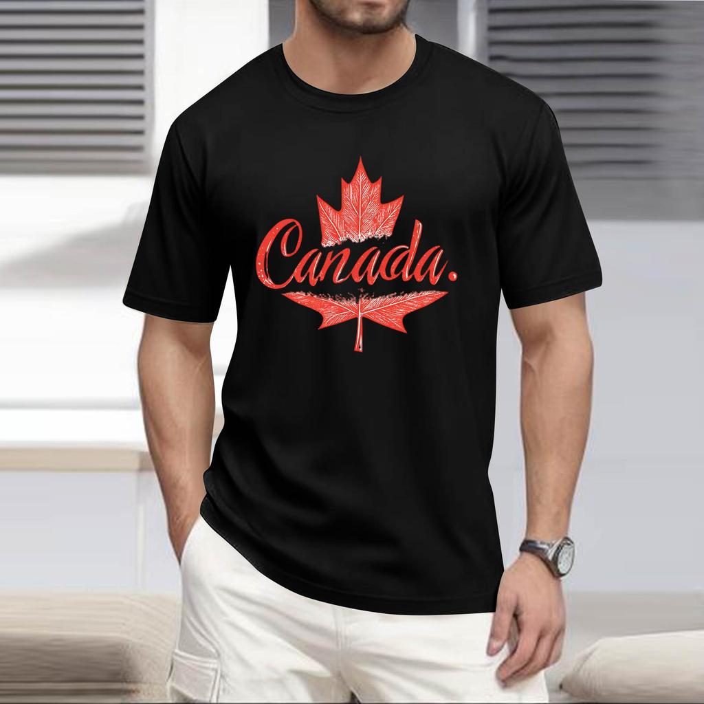 Men's -neck Casual Printed Short-sleeved T-shirt Top