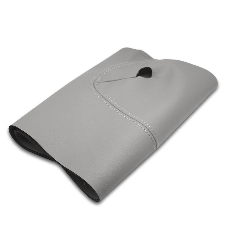 

4 шт./компл. шкіряна мікрофібра автомобільна дверна ручка підлокітник накладка на панель для Skoda Fabia 2008 2009 2010 2011 2012 2012 all 4 doors сірий колір