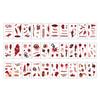 Disposable Horror Theme Props 30Pcs Halloween Scar Tattoo Stickers, Realistic Fake Wound Decals for Water Transfer Film Paper Face Body, Waterproof