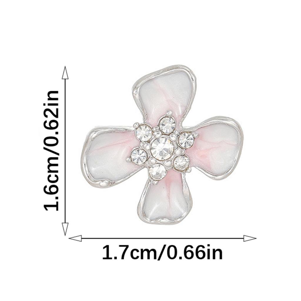 Zircons Flower Ear Hook Adornment Headphone Rhinestones Buckles For FreeClip 1 2 Decoration