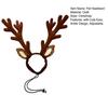 Bentiță cu coarne pentru animale de companie, reglabilă, cu coarne de cerb Sika, bentiță pentru păr cu urechi pătate pentru câini, accesorii festive pentru travestiment, pentru ședințe foto