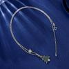 Sterling Silver Christmas Tree Pendant Necklace for Women - Trendy Gift for Girlfriend