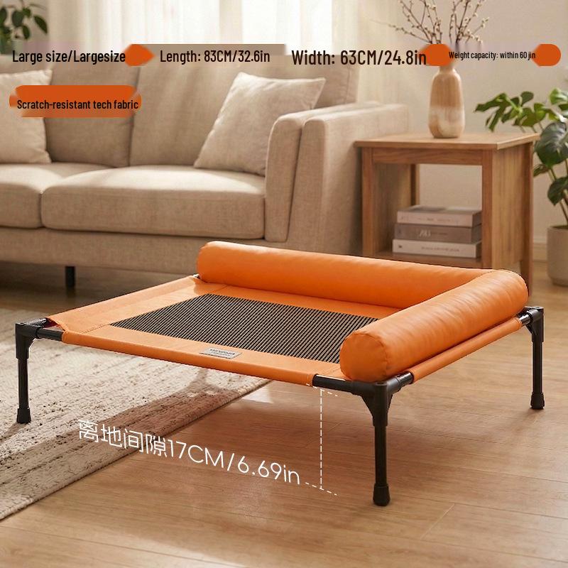 Uniwersalne legowisko dla zwierząt: Składane, Oddychające, Podniesione nad ziemią, Zdejmowane i Nadające się do prania dla Kotów i Psów na Wszystkie Pory Roku