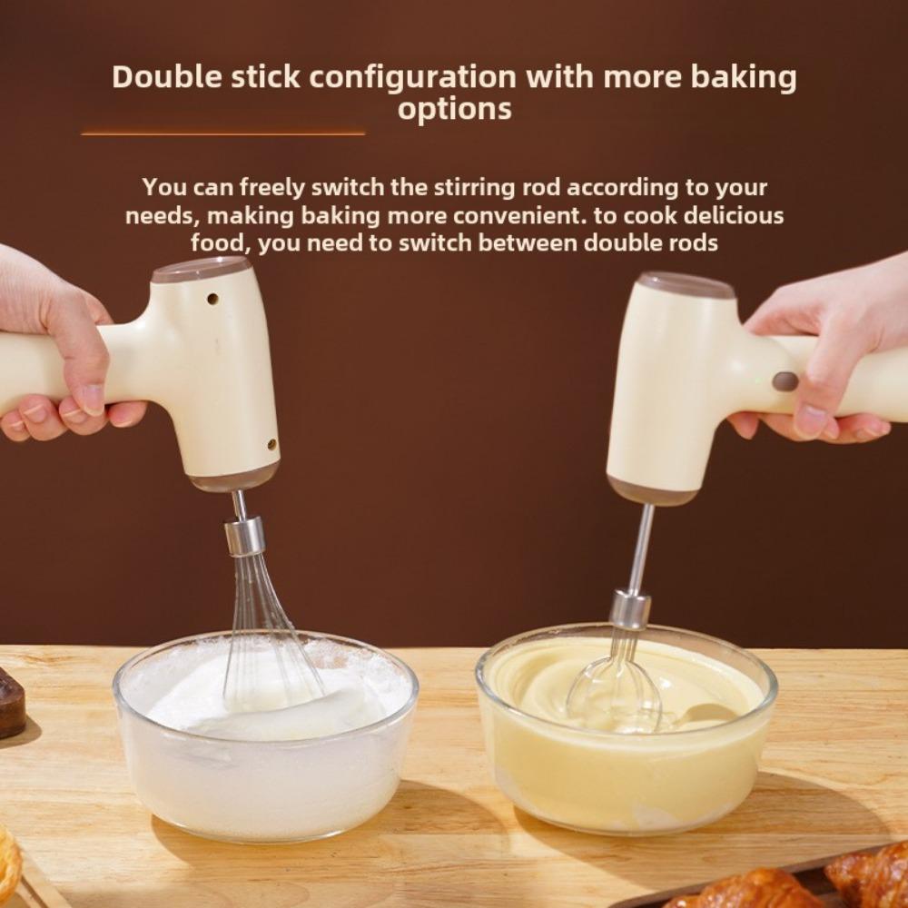 Wireless Electric Egg Beater Household Mini Cream Automatic Beater Baking Handheld Charged Mixing Machine