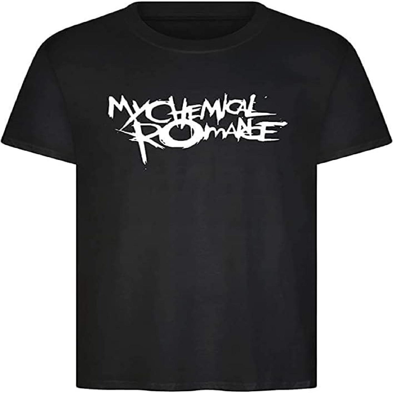 RXS4e6arTF Rong Cheng Unisex MCR T Shirt Top Music Band Rock Punk Tour The Parade Concert Black M S