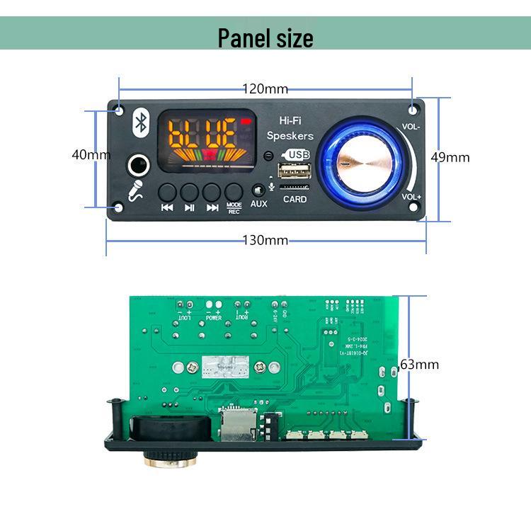 JQ Bluetooth MP3 Decoder Amplifier 2x80W 6V-24V Car Audio Module