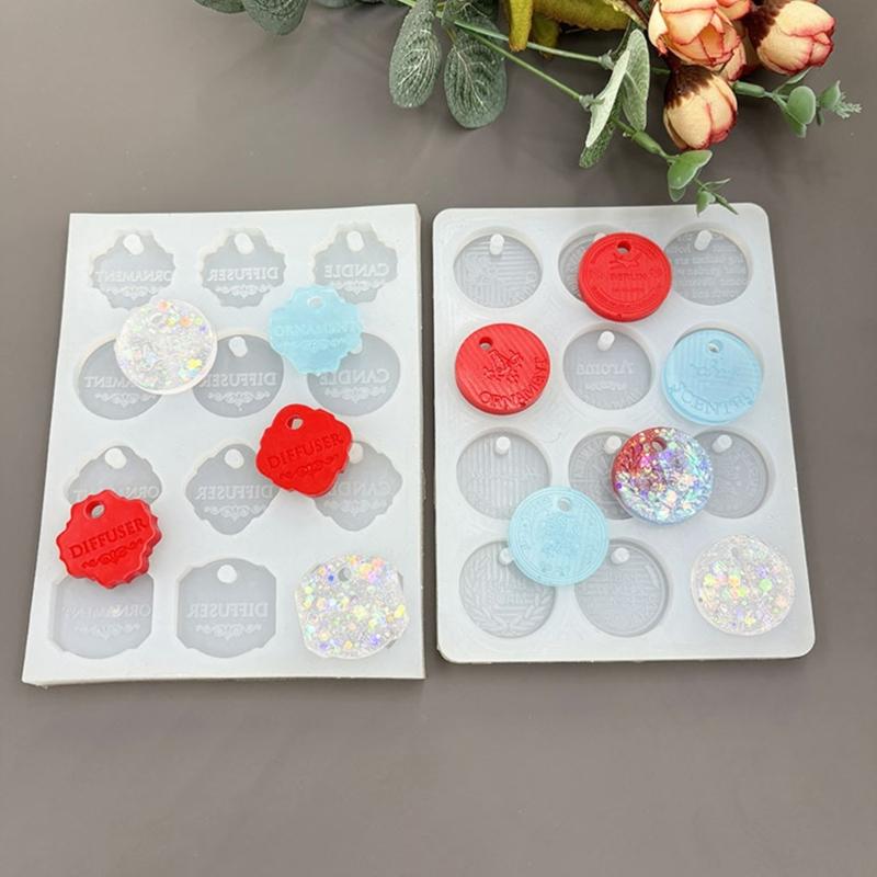Silicone Name Pendant Mold Handmade English Listed Silicone Molds Suitable for Crafting Baking and Soap Making Food Safe