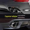 Porsche Cayenne GTS Black Quad Tailpipe Trim (11-24 Years)