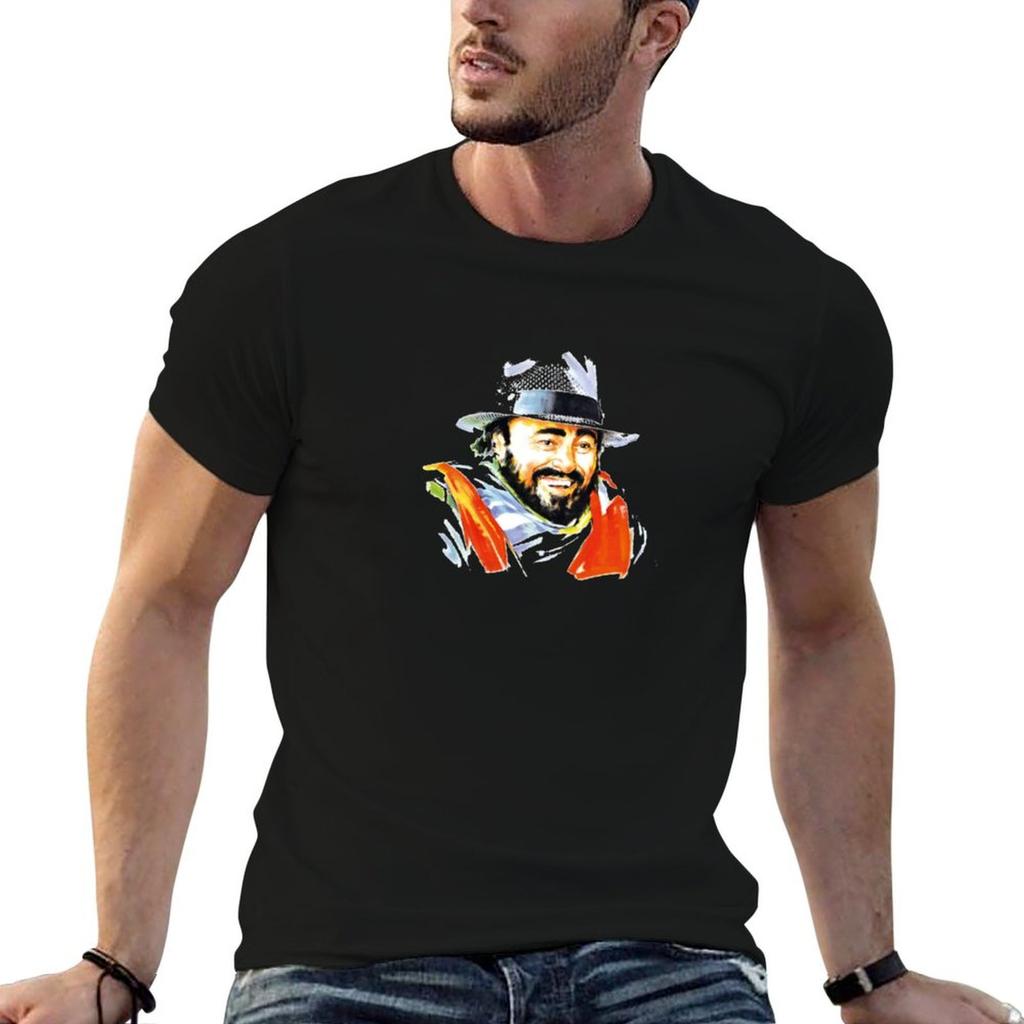 Pavarotti T-shirt Unisex T-shirt Grafica Grafica T-shirt Per Unisex T-shirt Cotone 100% T-shirt