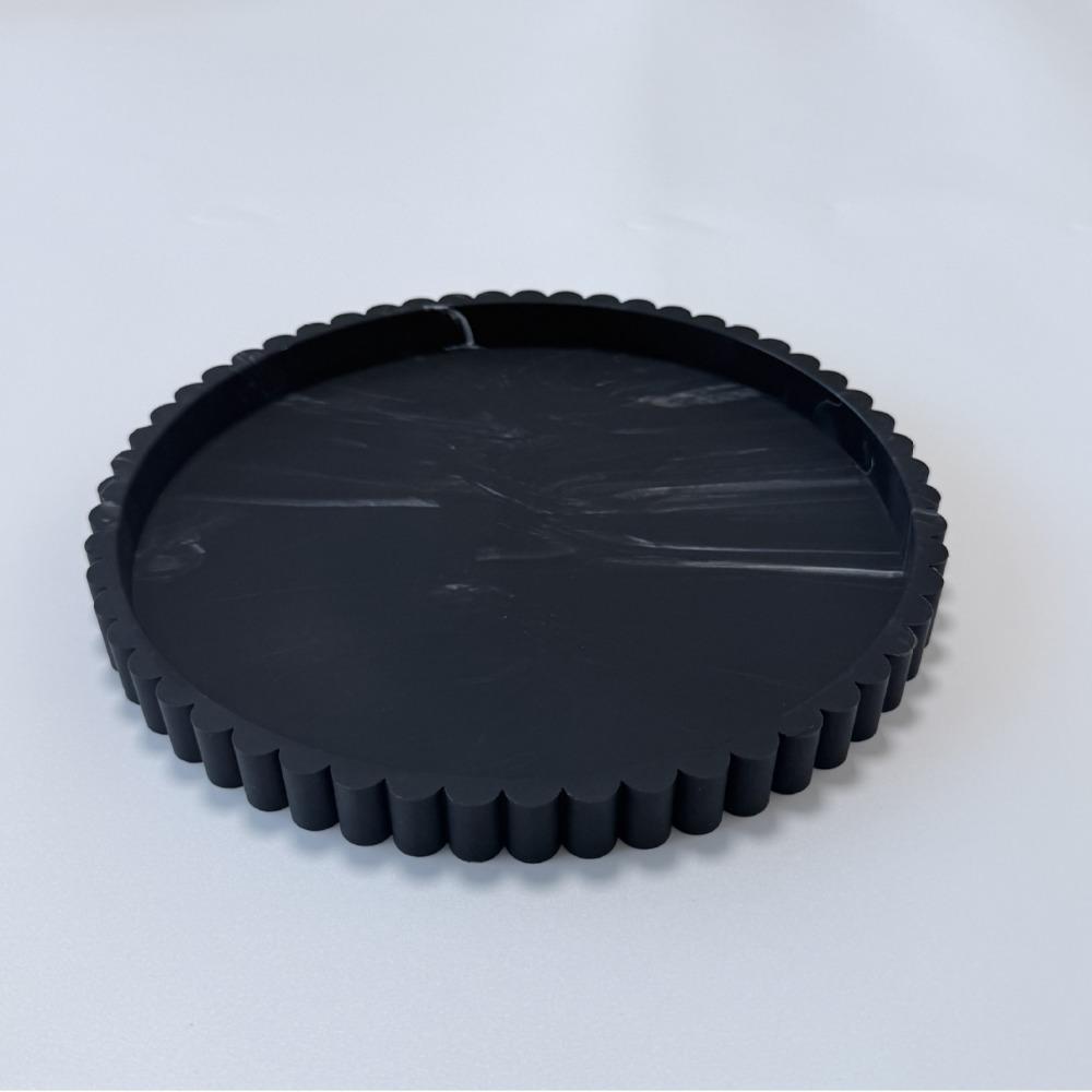 Dekorative Schale mit Wellenrand, modern, runde Form, multifunktionale Schale, neue Aufbewahrungsschale, Couchtisch