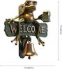Welcome Doorbell Outdoor Wind Chimes Metal Garden Decoration Wall Decoration Gift Signs Doorbell That Rings When The Door Opens