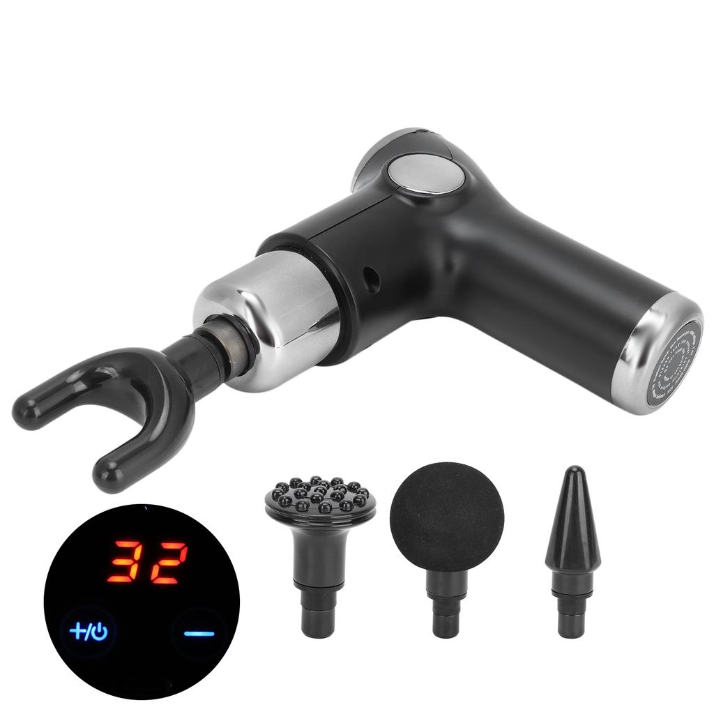 Profesionální svalový masážní přístroj Muscle Relax elektrická tkáňová masážní pistole (Černá)