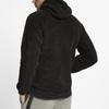 Nike Embroidered Logo Fleece Hooded Jacket Men Outerwear Black AQ2768-010