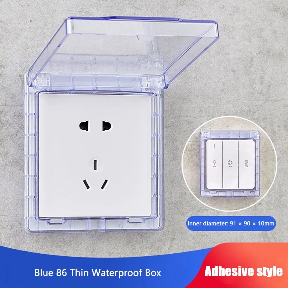 Întrerupător montat pe perete Capac de protecție Auto-adeziv de protecție Priză Priză Cutie impermeabilă Perete