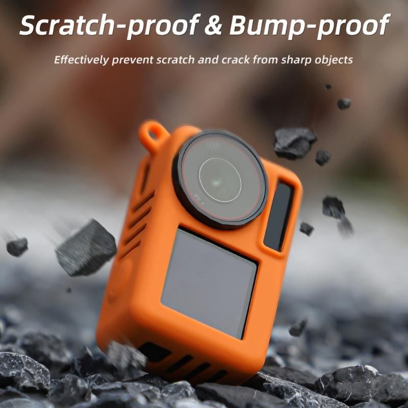 Durability Silicone Case For Action 5Pro Cameras, Easy Grip With Comfortable Lanyard Adventure Sport Camera Accessories