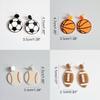 Baseball Rugby Dangle Drop Earrings Football Jewelry Gift for Women Men Ornament