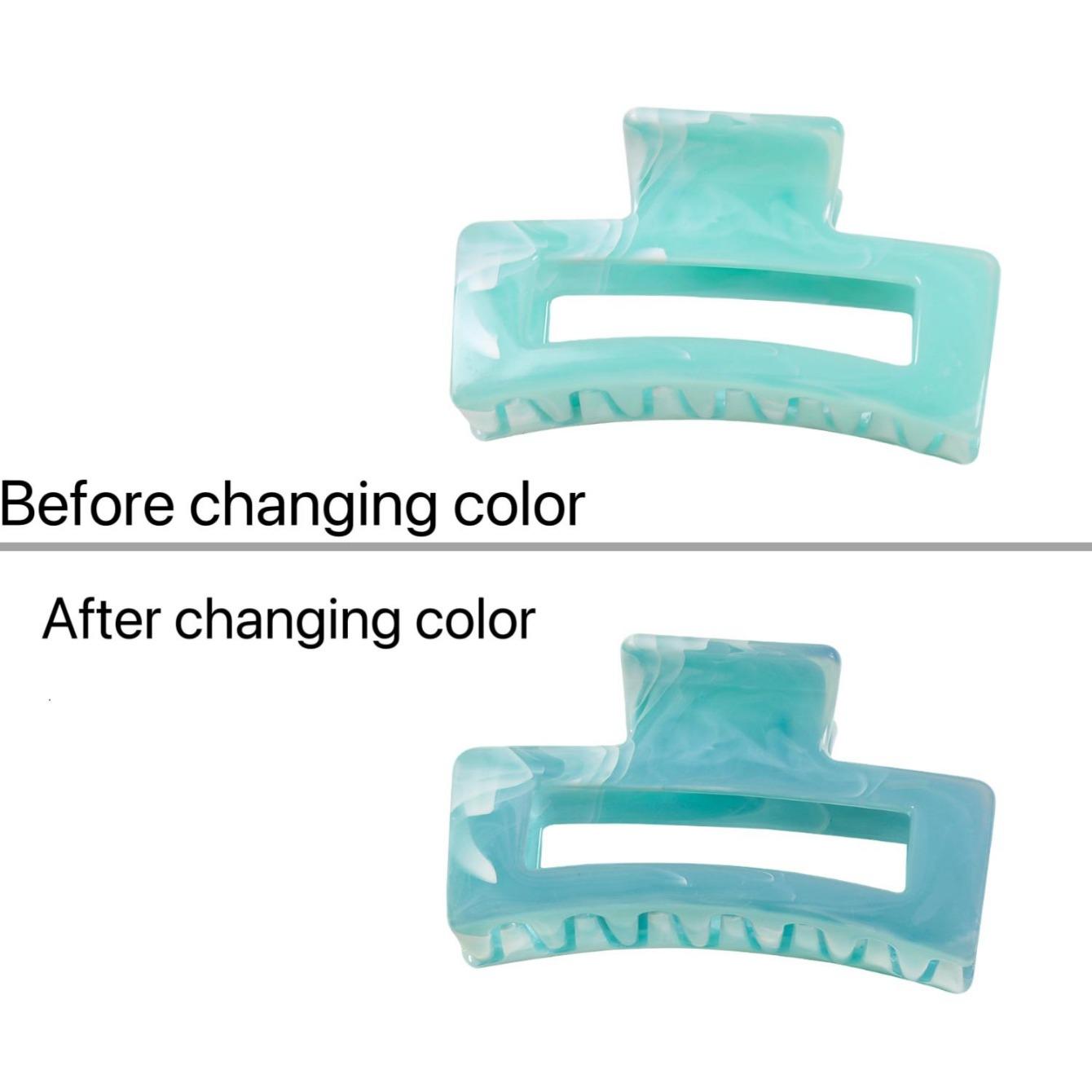 

New Hawaiian Flower Hair Claw Clips Discoloration in Sunlight, Strong Hold Beach Hair Accessories for Women Thin Thick Hair