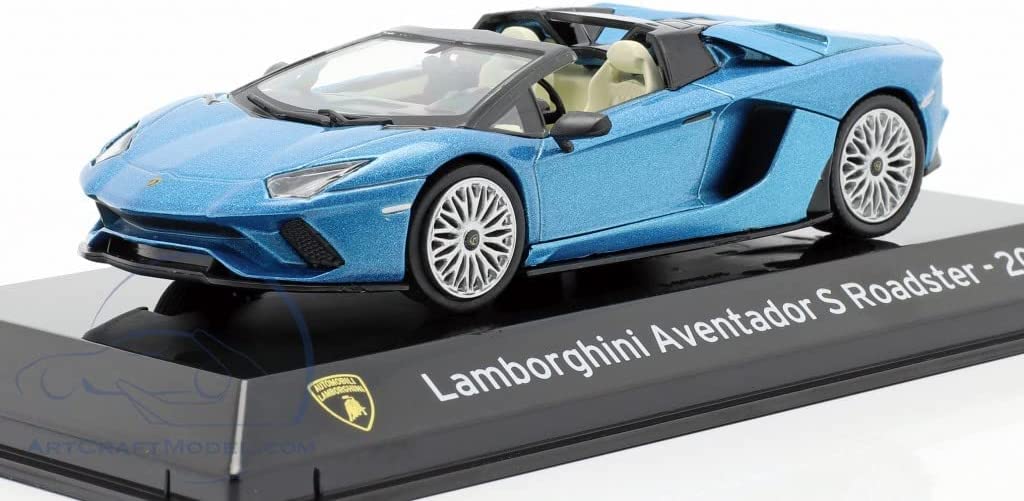

Lamborghini Aventador Mini Car LAMBORGHINI AVENTADOR S Spider 2017 с кейсом 1/43 (Синий металлик) [элемент] синий