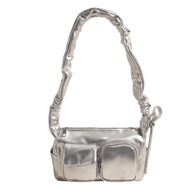 

Today s popular small bags for women s early spring versatile new simple messenger bags for women s portable bucket bags срібний