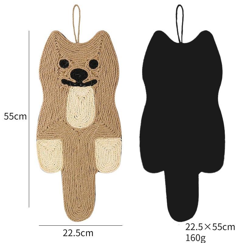Mice Shape Cat Scratcher Sisal Mat Board - Nail Sharpening Sofa Protector Ideal Cat Tree Furniture Protector for Cats