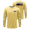 Mens Quick-Dry Fishing Shirt With Print UV Protection Breathable Long Sleeve Outdoor Sports