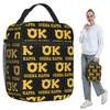 Squishy Oozma Kappa OK Insulated Lunch Bag for Kids School Cooler Thermal Food Box Tote Portable Lunch Boxes Container