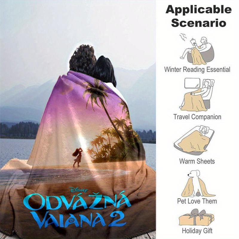 1pc, "Brave Moana 2 Adventure Blanket Perfect for Home Decor, Couch Cover, Outdoor Blankets, Gifts, Flannel Throw