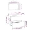 3152874 vidaXL Bathroom Furniture Sonoma Grey Engineered Wood