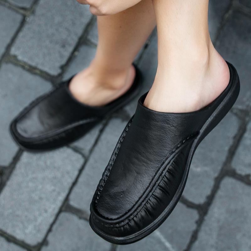 Îmbrăcăminte de interior și exterior Modă de casă pentru bărbați Papuci de casă cu talpă moale Mărime mare Papuci bărbați cu cap de sac ușor