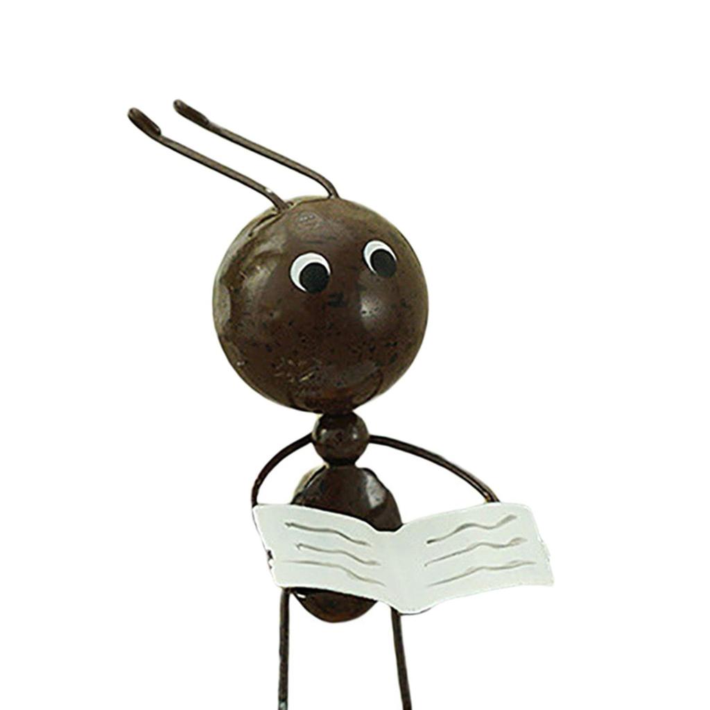 Creative Cartoon Ant Figurine Ornament Sculpture Crafts Model Home Bedroom Living Room Office Desktop Decoratio