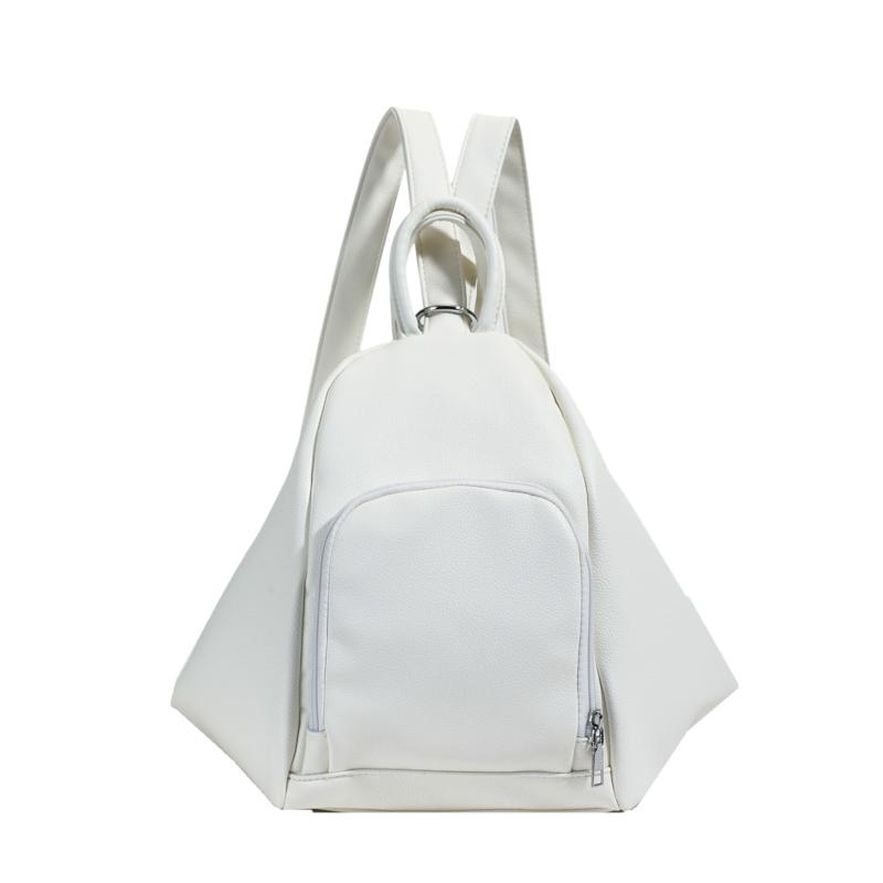 

Classic Solid Fashiable PU Women s Backpack 2026 New Hot Selling Versatile Shoulder Bag Casual Crossbody Bag Bolsas De Mujer білий