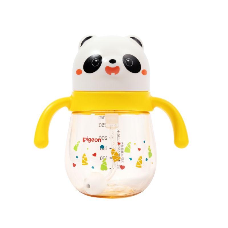 

Pigeon Pigeon Kids Чашка-поильник с трубочкой Panda PPSU Непроливайка Бутылочка для кормления Детская для питья воды молока Small month-old drinking cup (300ml)-7m +