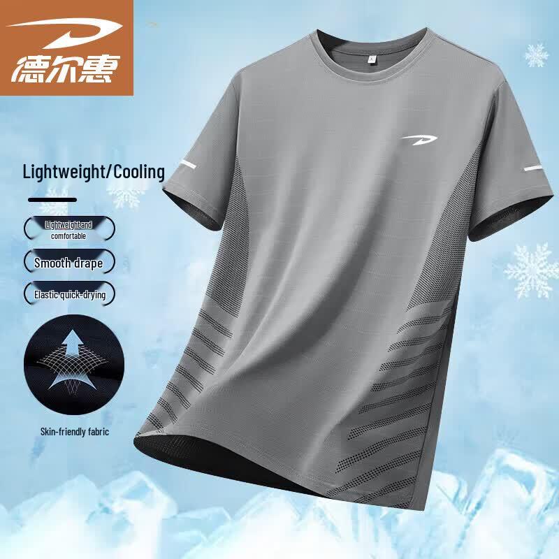 

Deerway Men s Quick-Dry Round Neck T-Shirt M