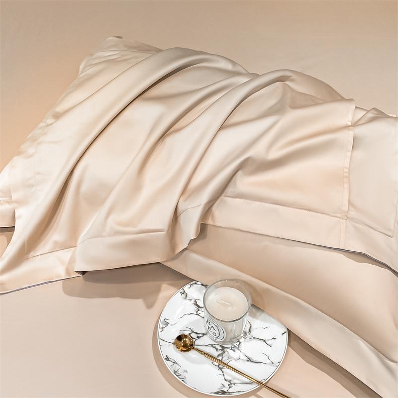 Pure Cotton Solid Color Long-Staple Pillowcase Pair – 100% Xinjiang Cotton, Single Piece, Simple Plain Design