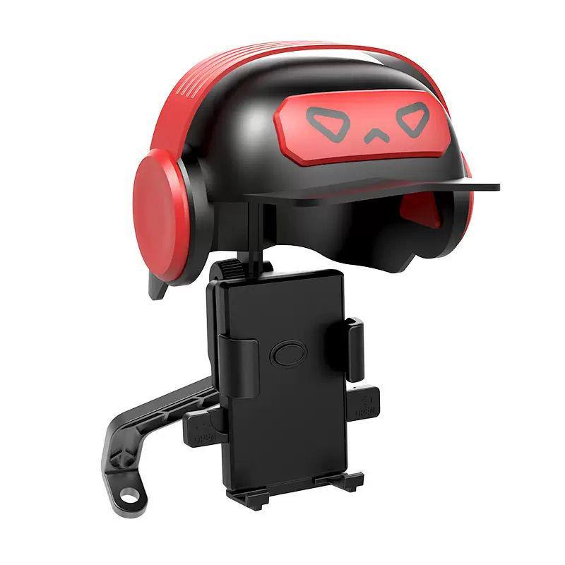 Universal Rainproof Shock-Absorbing Navigation Holder for Electric Bikes, Motorcycles, and Bicycles - Compact Helmet Phone Mount for Outdoor Riders