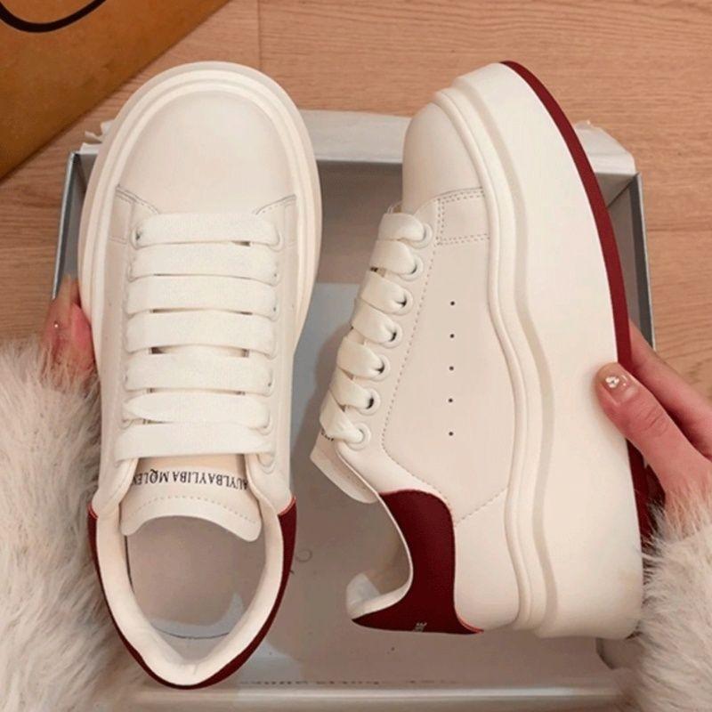 Platform White Shoes Women's Spring 2025 New Board Shoes Versatile Small Casual Shoes Heightening Niche Sports Shoes