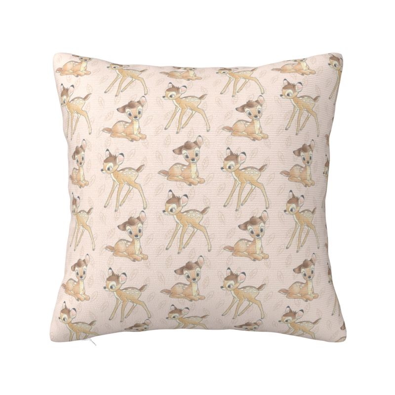 Custom Disney Film Bambi Cartoon Luxury Pillow Cover Living Room Decoration Anime Deer Cute Car Cushion