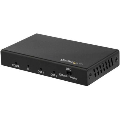 StarTech.com ST122HD202 - HDMI Splitter 1 Input 4 Outputs - HDMI 2.0 Splitter with 2 Ports 4K 60 Hz - HDR