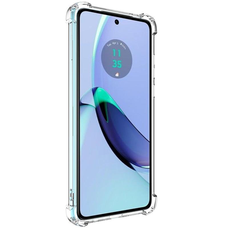 

For Motorola Moto G84 5G Case Straight Frame Four Corner Shockproof Clear TPU Cover Style A