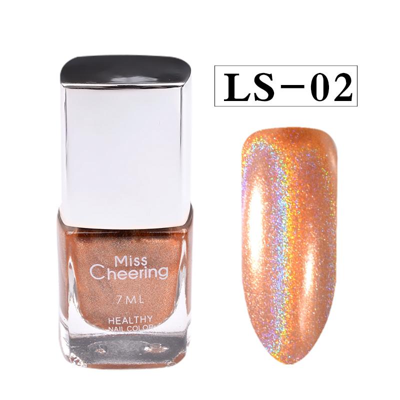 Rainbow Shinning Mirror Effect Metallic Varnish Holographic Chrome Nail Polish