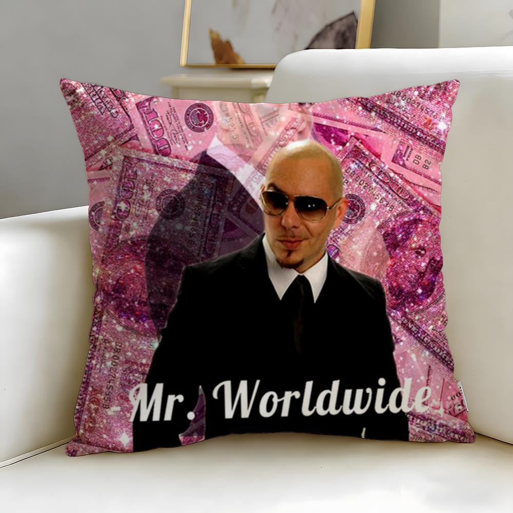 

popular singer Mr Worldwide Pitbull Cushion Cover Soft & Easy-Wash Pillow Case – Versatile for Couch, Bed, Travel and Office 30cmx30cm