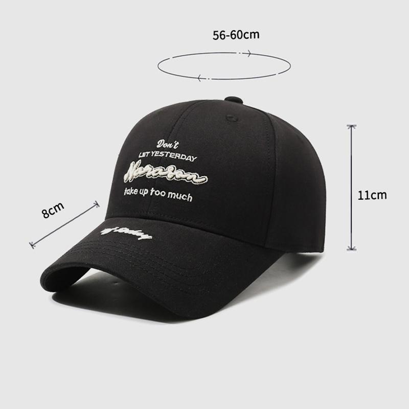 Outdoor Unisex Spring Summer Sun Hat Letter Embroidery Sunscreen Baseball Cap