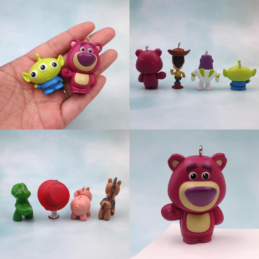 Pig Dragon Astronaut Bear Pvc Twisted Egg Toy Diy Patch Material Keychain Pendant Cartoon Style Static Display Non-filling Characters)