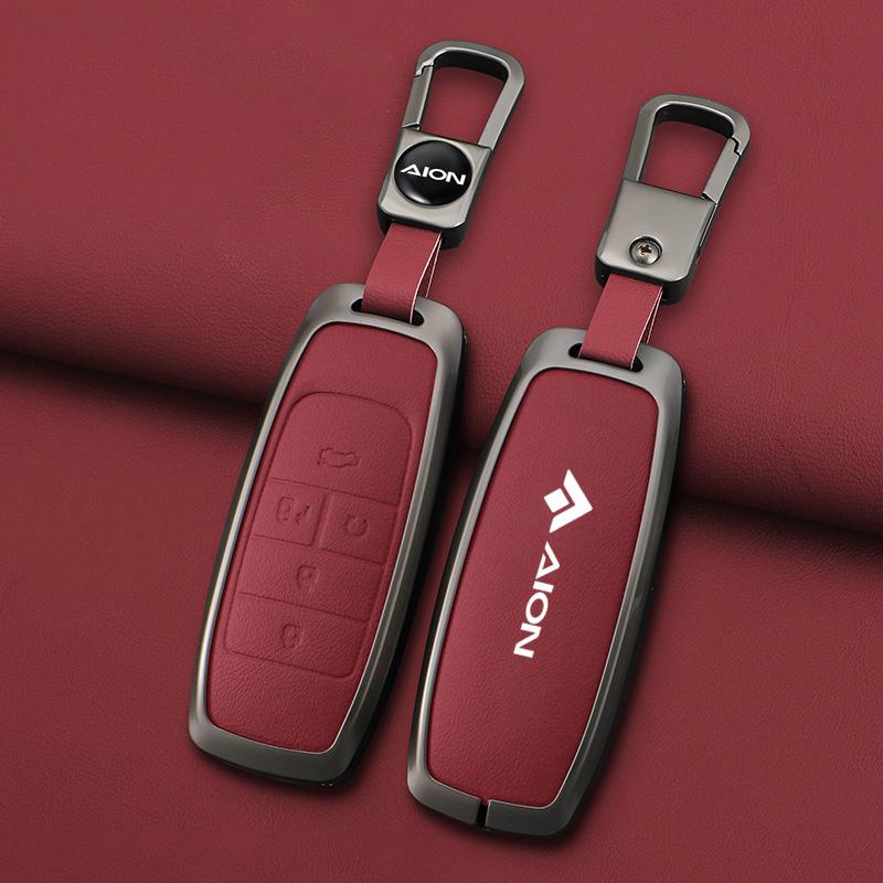 5 Buttons Zinc Alloy Car Key Cover Case Protect Shell Holder for GAC AION Y Plus S V LX IA5 Smart Remote Keychain Accessories