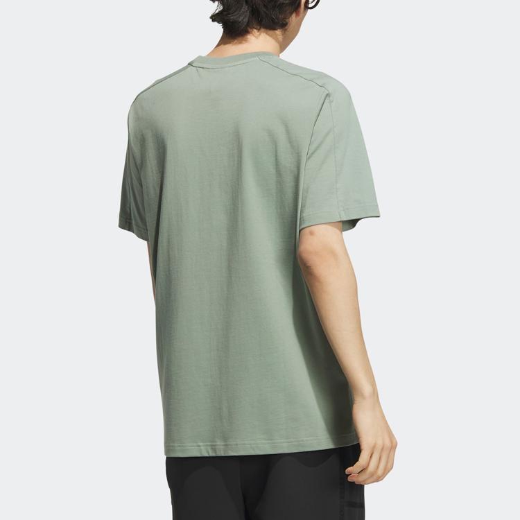 Adidas Wuji Series Long T-Shirt With Graphic Print Men Tops Silver-Grey Green IA8148