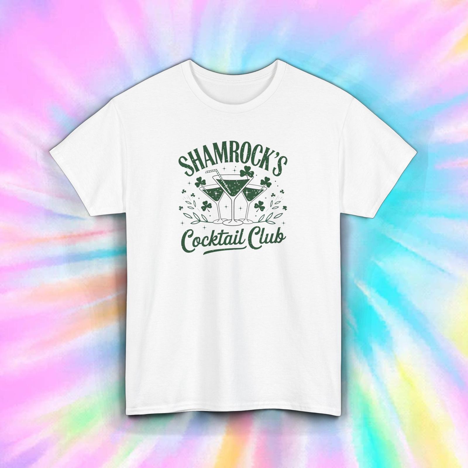 Shamrock Cocktail Club T-Shirt St. Patrick’s Day Irish Drinking Tee S-5XL S