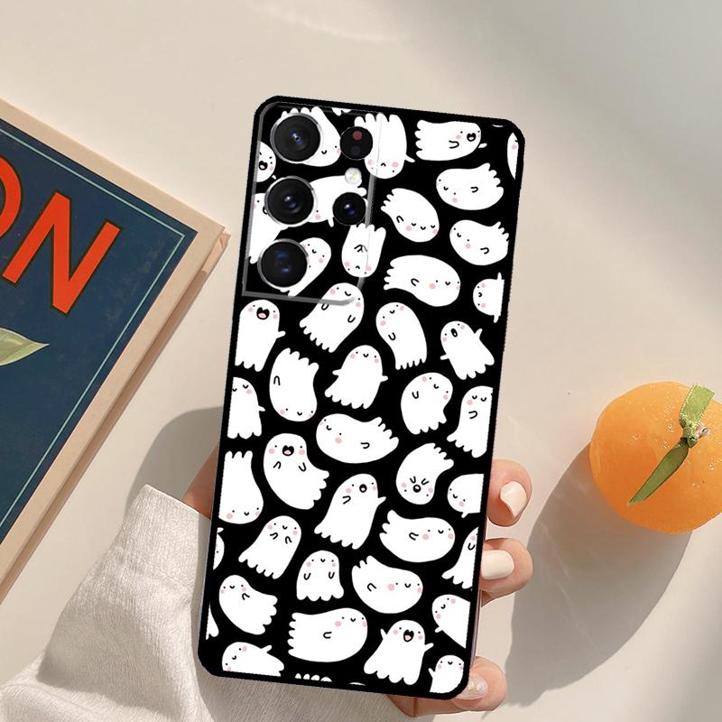 Halloween Spooky Ghost Phone Case For Samsung Galaxy S23 S26 Ultra S20 S21 S22 S24 S25 S10 Plus S25 FE Back Cover