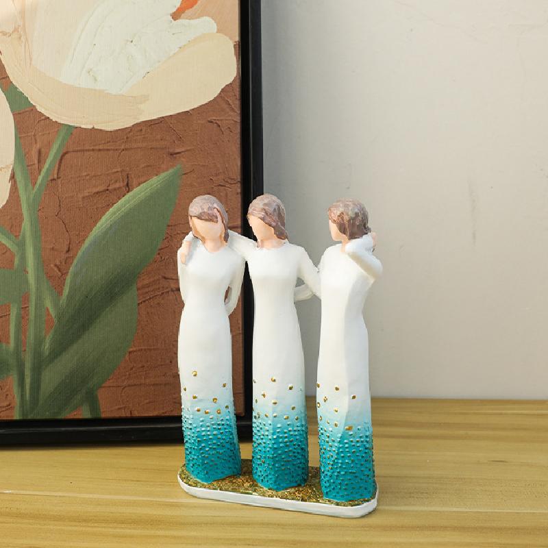 Three Sisters Ornaments Tabletop Ornaments Gifts Resin Crafts Decorations Holiday Commemorative Gifts Art Decorations New