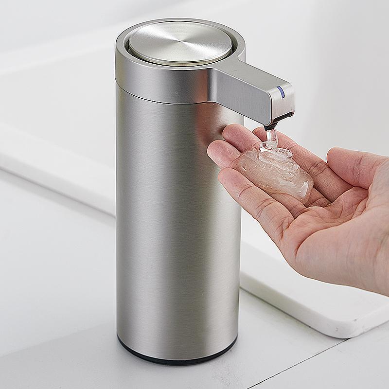 Stainless Automatic Liquid Soap Dispensers Kitchen Bathroom Rechargeable Sensor Smart Hand Sanitizer Shampoo Detergent Dispenser